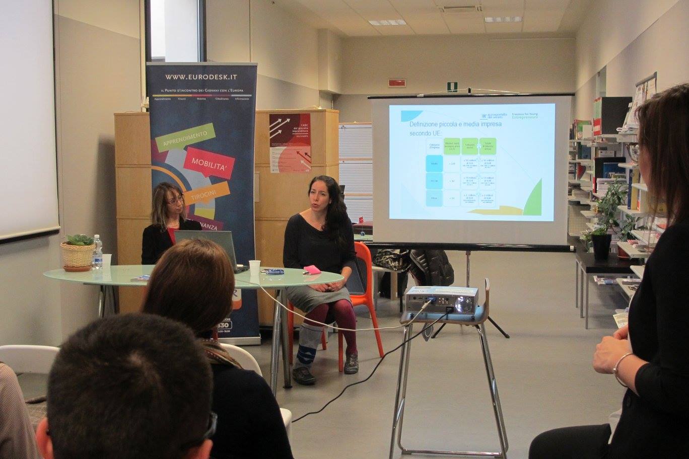 Geyleen Gonzalez (Unioncamere - Eurosportello del Veneto) ha presentato l’ “Erasmus per Giovani Imprenditori”